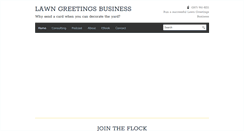 Desktop Screenshot of lawngreetingsbusiness.com